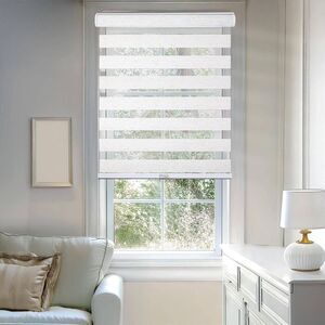 Chicology - 33"x72" Chicology Light Filtering Zebra Shade Beige